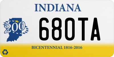 IN license plate 680TA