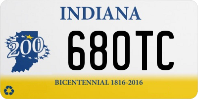 IN license plate 680TC