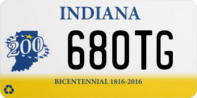 IN license plate 680TG