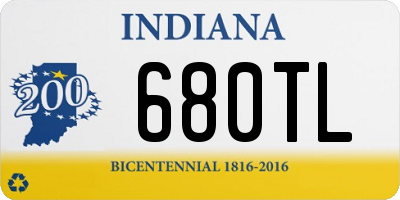 IN license plate 680TL