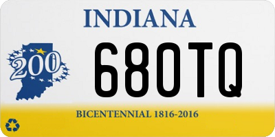 IN license plate 680TQ
