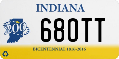 IN license plate 680TT