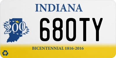 IN license plate 680TY