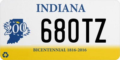 IN license plate 680TZ