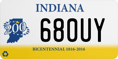 IN license plate 680UY