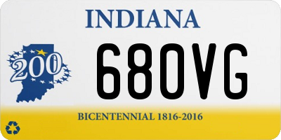 IN license plate 680VG