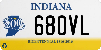 IN license plate 680VL