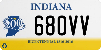 IN license plate 680VV
