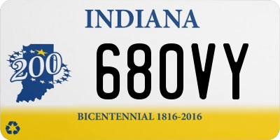 IN license plate 680VY