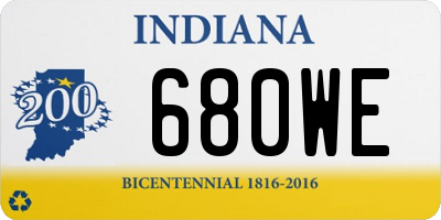 IN license plate 680WE