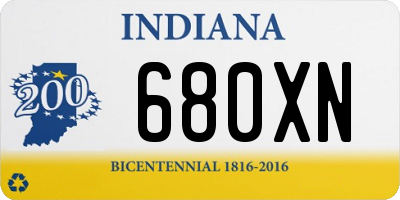 IN license plate 680XN