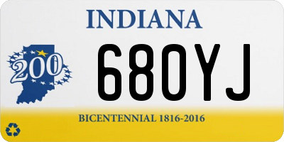 IN license plate 680YJ