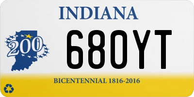 IN license plate 680YT