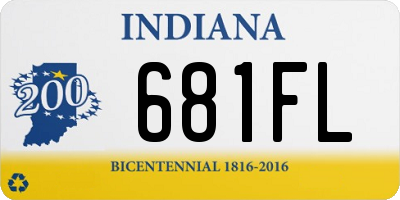 IN license plate 681FL