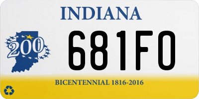 IN license plate 681FO