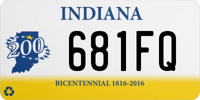 IN license plate 681FQ