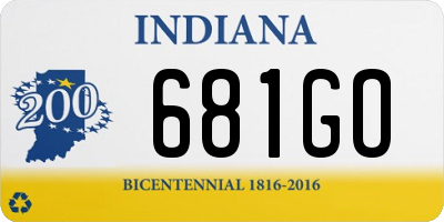 IN license plate 681GO