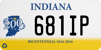 IN license plate 681IP