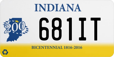 IN license plate 681IT