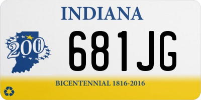 IN license plate 681JG