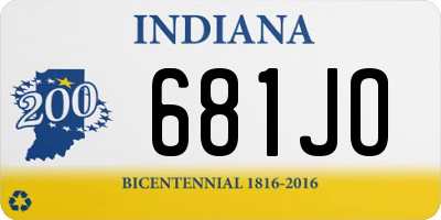 IN license plate 681JO