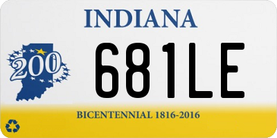 IN license plate 681LE