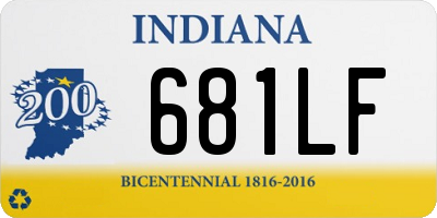 IN license plate 681LF