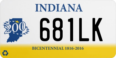 IN license plate 681LK