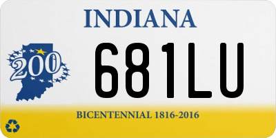 IN license plate 681LU
