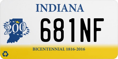 IN license plate 681NF