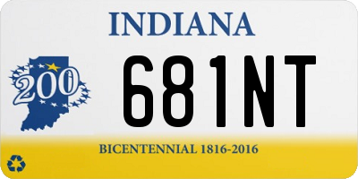 IN license plate 681NT