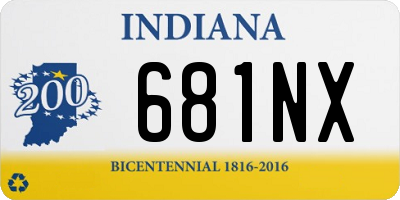 IN license plate 681NX