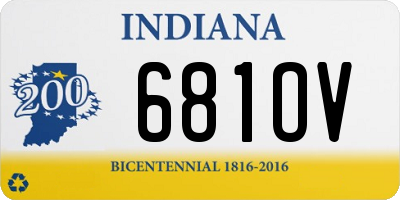 IN license plate 681OV