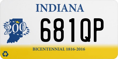 IN license plate 681QP