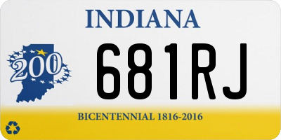 IN license plate 681RJ