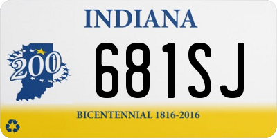 IN license plate 681SJ