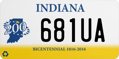 IN license plate 681UA