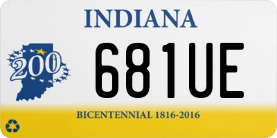 IN license plate 681UE