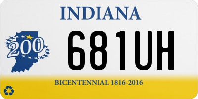 IN license plate 681UH