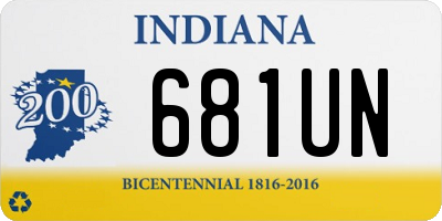 IN license plate 681UN