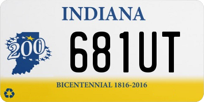 IN license plate 681UT