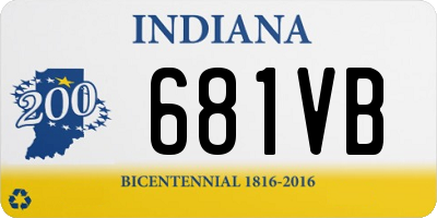 IN license plate 681VB