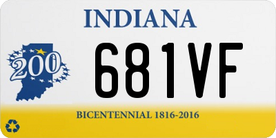 IN license plate 681VF