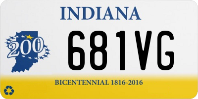 IN license plate 681VG