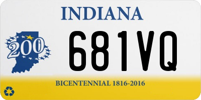 IN license plate 681VQ