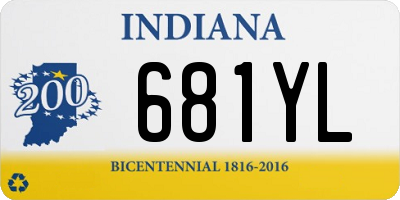 IN license plate 681YL