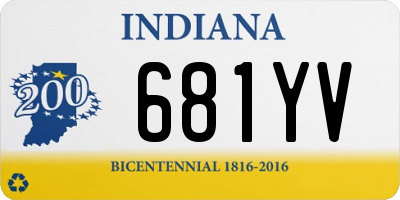IN license plate 681YV