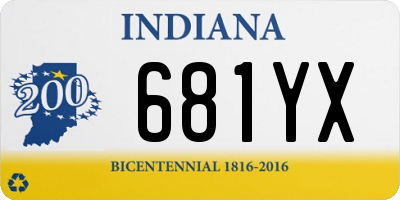 IN license plate 681YX