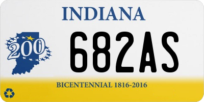 IN license plate 682AS