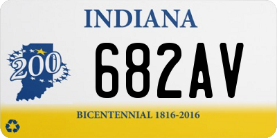 IN license plate 682AV